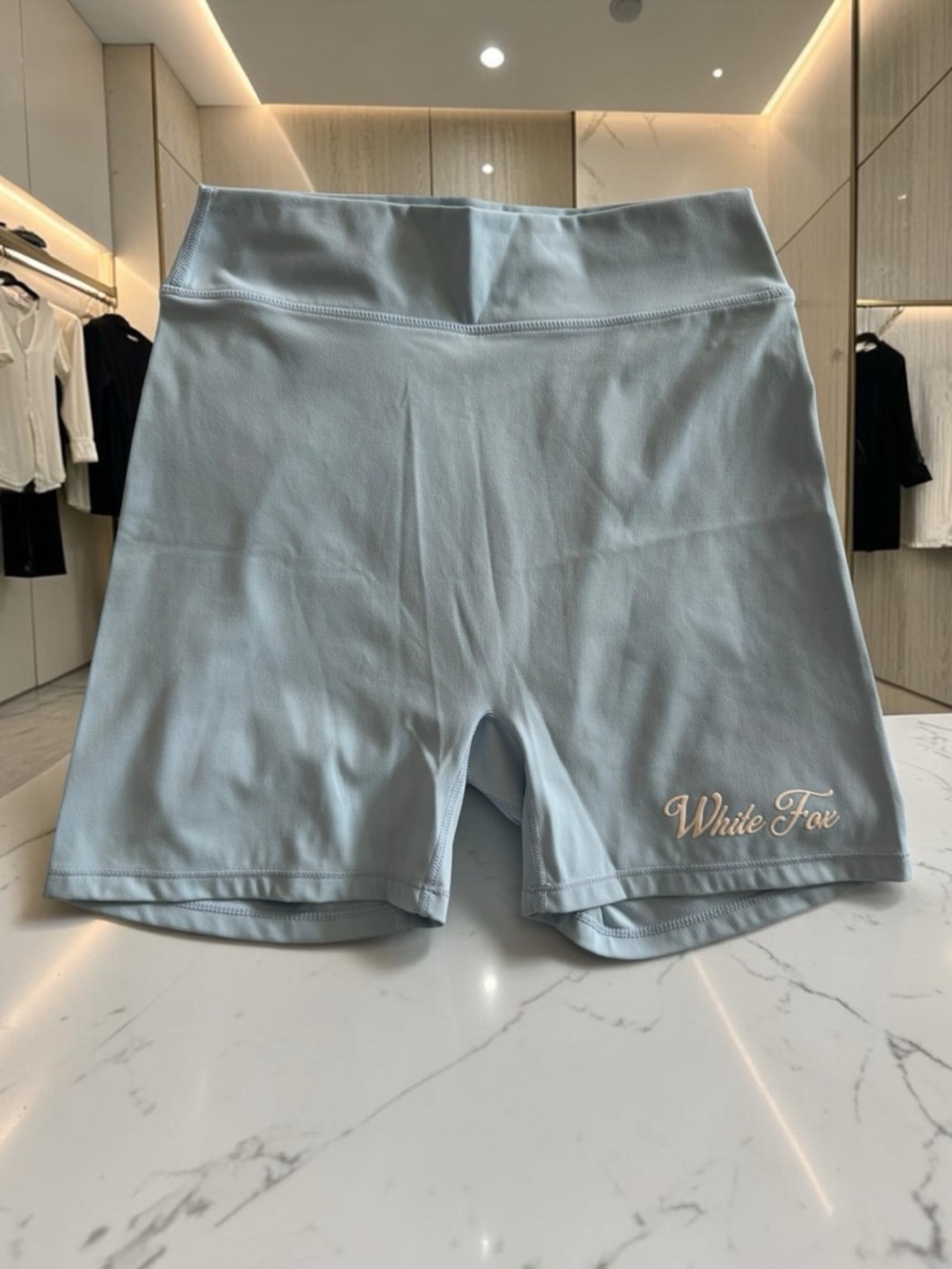 WHITE FOX BIKER SHORTS